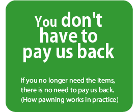 You don’t have to pay us back